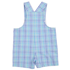 Florence Eiseman Blue Plaid Sailboat Shortall