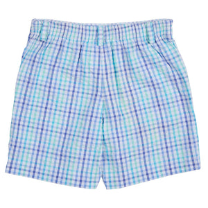 Florence Eiseman Blue Plaid Seersucker Shorts