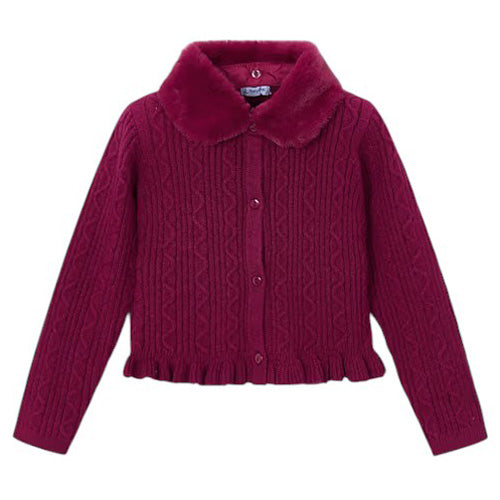 Mayoral - Winterberry Faux Fur Sweater
