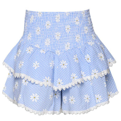 Hannah Banana Blue Daisy Skort
