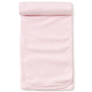 Kissy Kissy Pink Simple Stripe Blanket