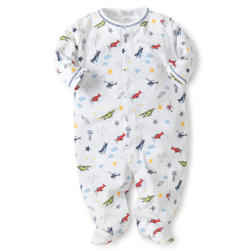 Kissy Kissy Aviators Print Footie