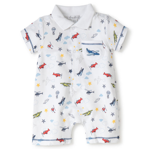 Kissy Kissy Aviators Print Playsuit