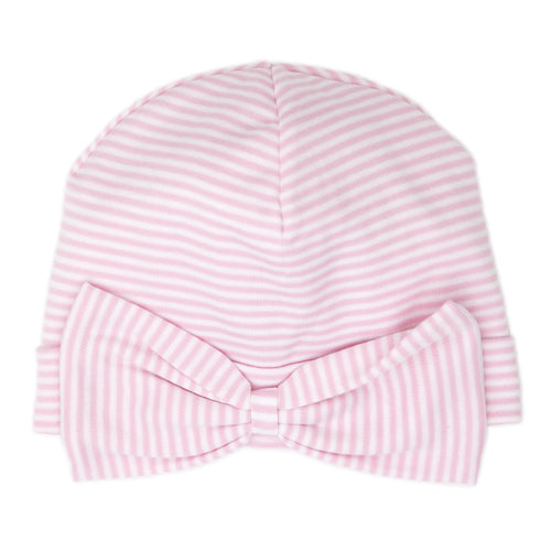 Kissy Kissy Simple Pink & White Stripe Hat