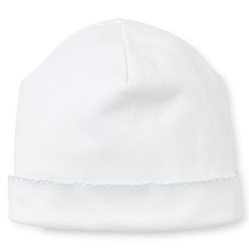 Kissy Kissy White with Blue Trim Hat