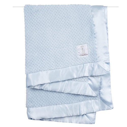 Little Giraffe - Blue Honeycomb Baby Blanket