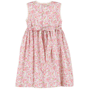 Luli & Me Pink Berry Bouquet Dress