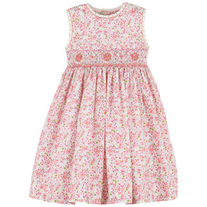 Luli & Me Pink Berry Bouquet Dress