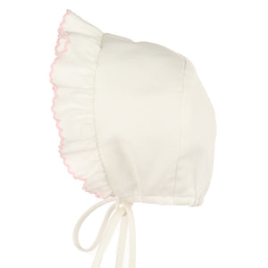 Luli & me Pink "Sweet April" Smocked Dress, Bloomer & Bonnet