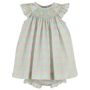 Luli & Me Pink Floral Festival Dress & Bloomers