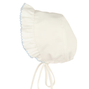 Luli & Me Blue "Sweet April" Smocked Dress, Bloomers & Bonnet