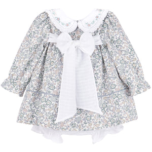 Sophie and Lucas Fall Blooms Floral Dress & Bloomers