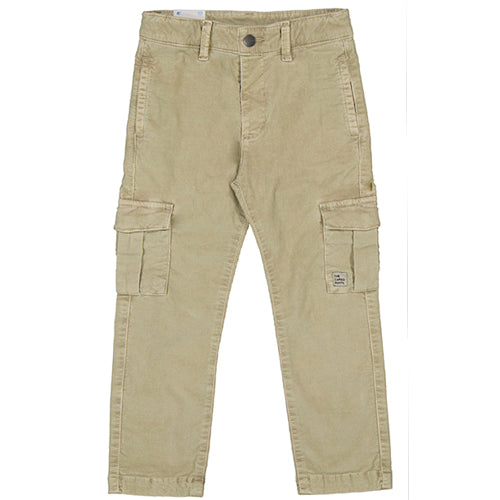 Mayoral Sand Corduroy Cargo Pants