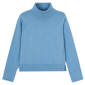 Mayoral Ocean Blue Turtle Neck Shirt