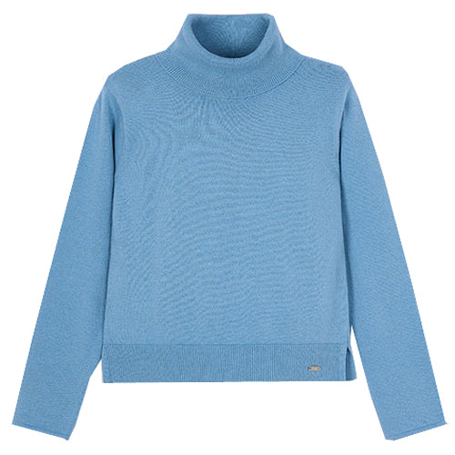 Mayoral Ocean Blue Turtle Neck Shirt