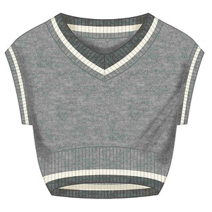 Mayoral H. Steel Grey Cable Knit Vest