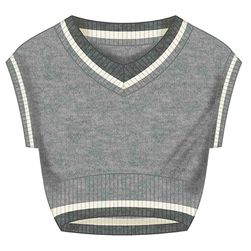 Mayoral H. Steel Grey Cable Knit Vest