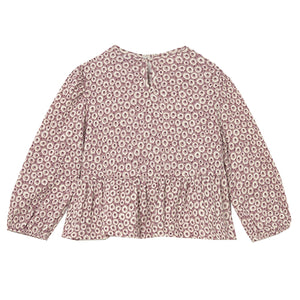 Mayoral Bambula Dusty Rose Flower Blouse
