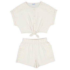 Mayoral Lt Sand Short Set