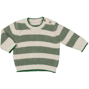 Mayoral Forest Green Stripe Sweaer