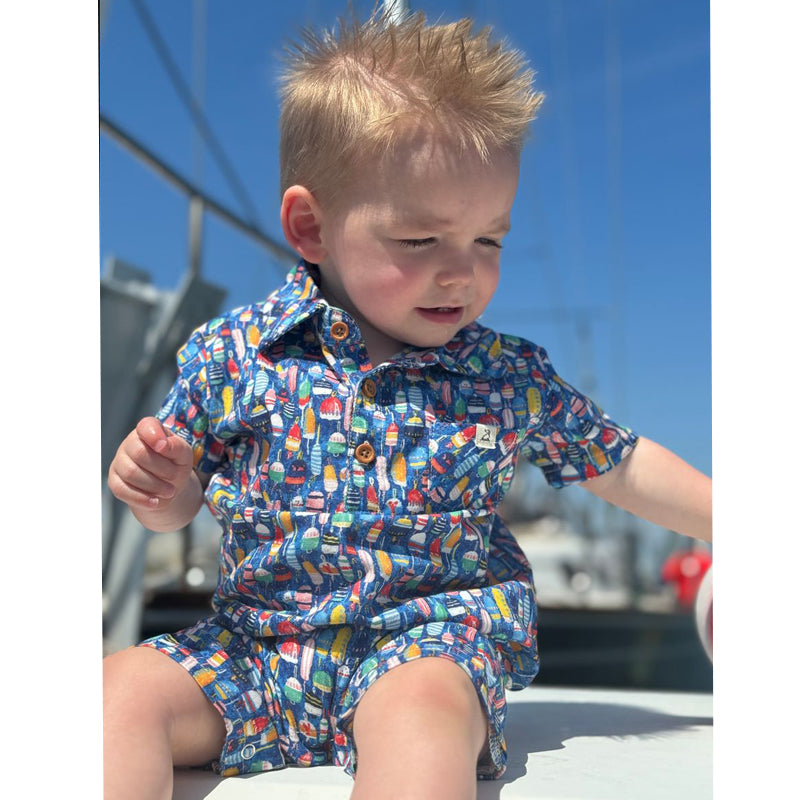 Me & Henry Nautical Buoys Romper