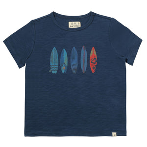 Me & Henry Navy Surfboards Tee Shirt
