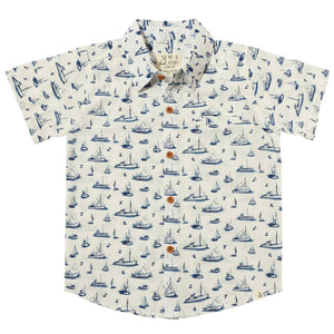Me & Henry Nautical Boats Shirt