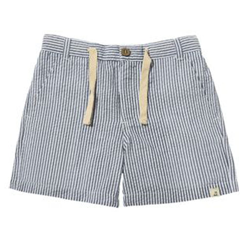 Me & Henry Navy and White Seersucker Shorts