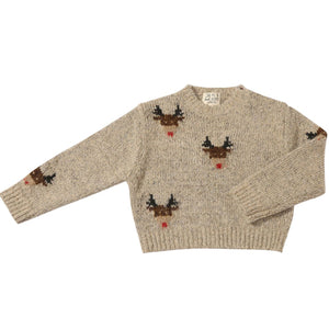 Me & Henry Ruby Reindeer Sweater