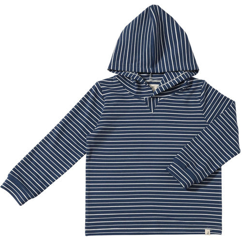 Me & Henry Navy and White Stripe Hoodie Shirt