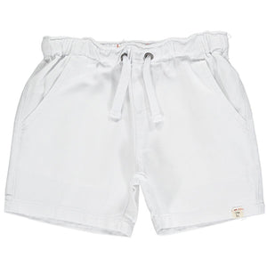 Me & Henry White Twill Shorts