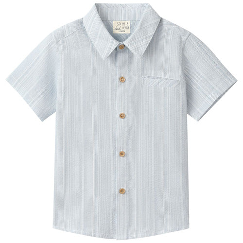 Me & Henry Newport Chambray Blue Stripe Shirt - arriving 2-18-2026