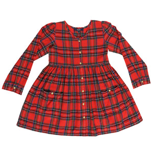 Pedal Keningston Red Holdiay Plaid Dress