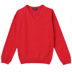 Pedal Red V Neck Sweater