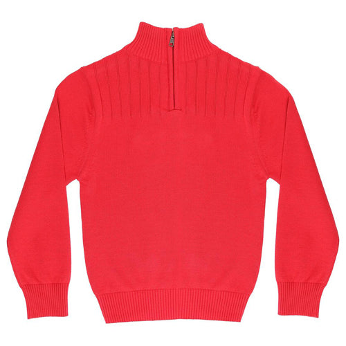 Pedal Red Zip Sweater