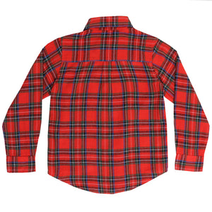 Pedal Kensington Red Holiday Plaid Shirt