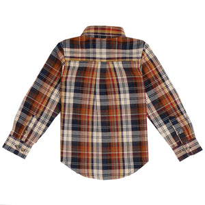 Pedal Brown Plaid Shirt