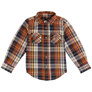 Pedal Brown Plaid Shirt