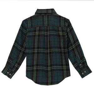 Pedal Hunter Green Plaid Shirt