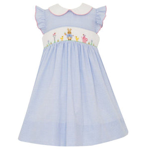 Petit Bebe Blue Gingham Peter Rabbit Jon Jon