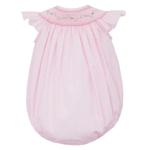 Petit Bebe "Martha" Pink Smocked Bubble