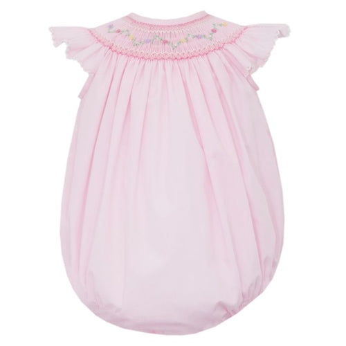 Petit Bebe "Martha" Pink Smocked Bubble