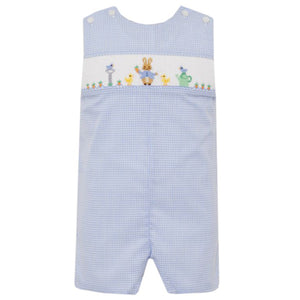 Petit Bebe Blue Gingham Peter Rabbit Jon Jon