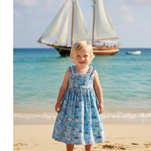 Cotton Kids - CK 5278 - Sailor Frill Back Dress