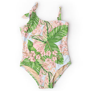 Shade Critters Botanical Palms Shoulder 1 PC swimsuit
