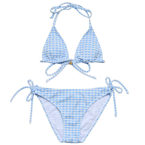 Snapper Rock Seaside Blue Gingham Bikini