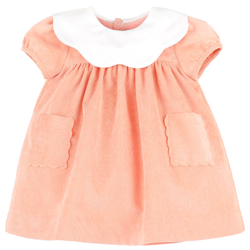 Sophie & Lucas Pumpkin Scallop Dress