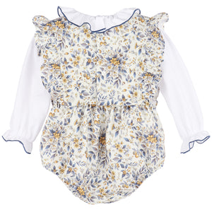 Sophie & Lucas Marigold Floral Overall Set