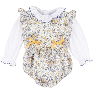 Sophie & Lucas Marigold Floral Overall Set