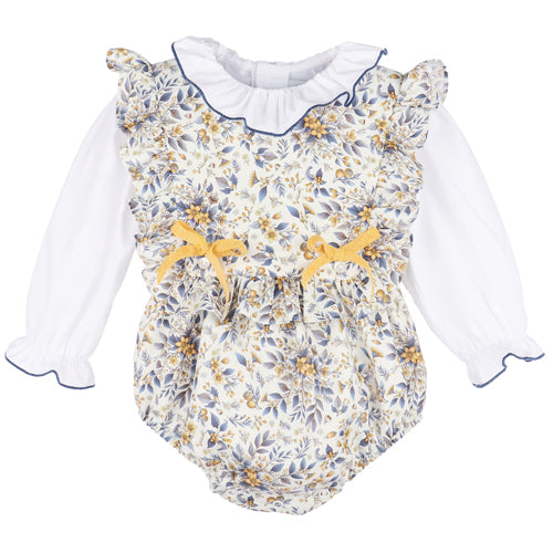Sophie & Lucas Marigold Floral Overall Set